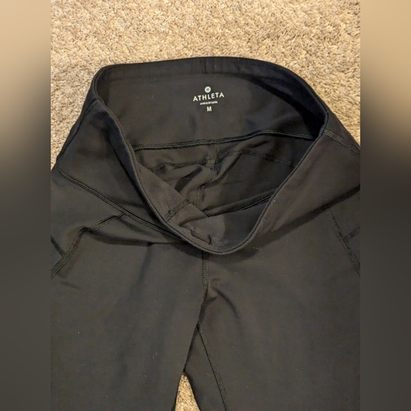 Athleta Workouts Tights & Shorts Set of Three Size Medium Black - Picture 4 of 5